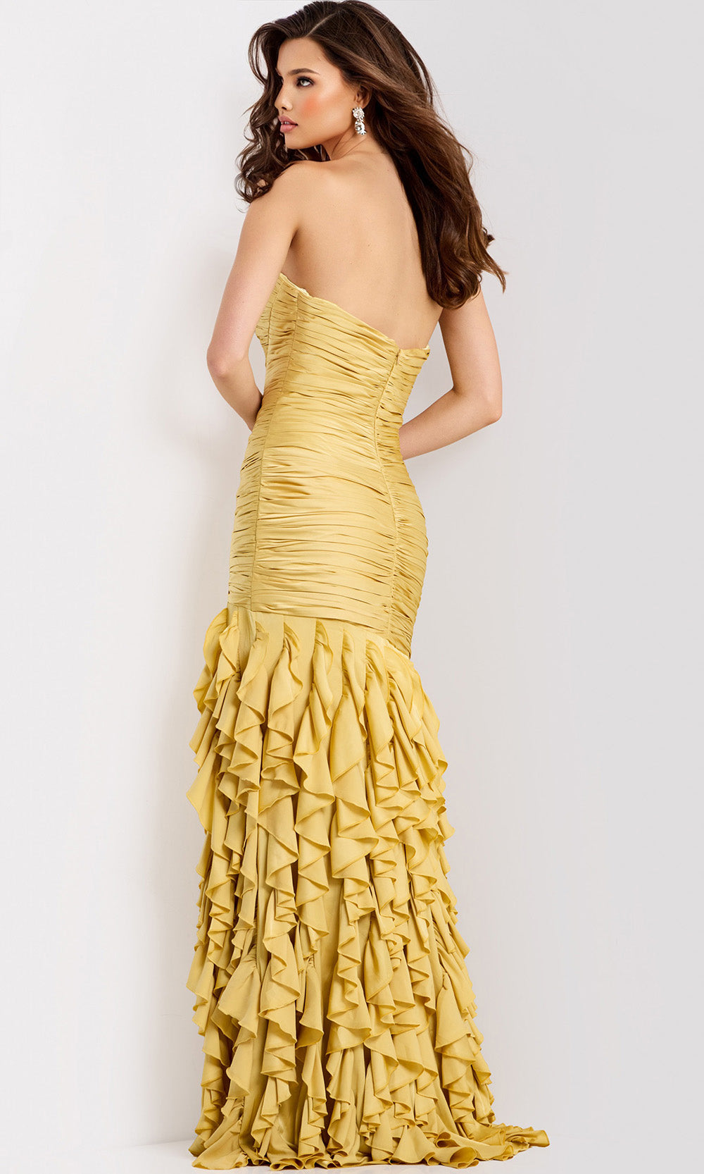 Jovani 47553 Strapless Ruffled Prom Dress