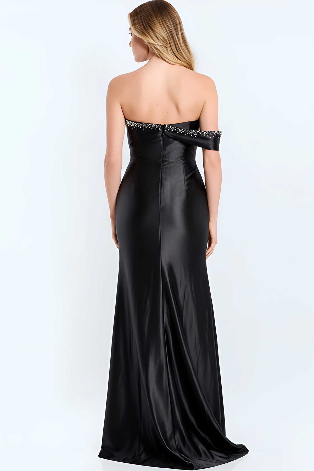 Jovani 47607 - Plunging Sweetheart Illusion Panel Gown