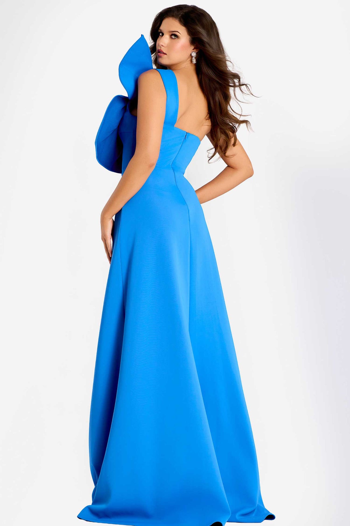 Jovani 47826 - Oversized Bow One Shoulder Evening Gown