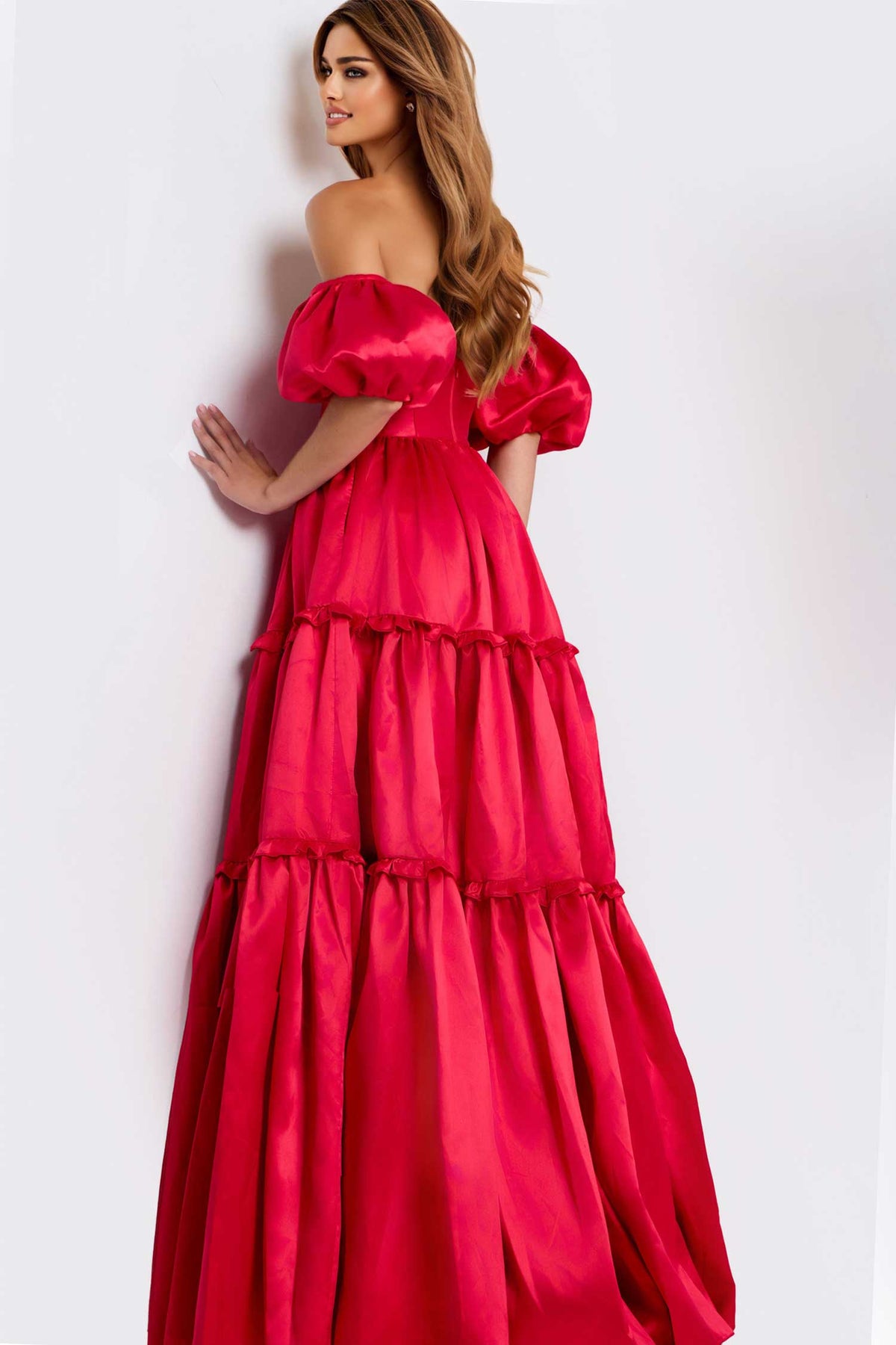 Jovani 49055 - Sweetheart Jeweled Satin Ballgown