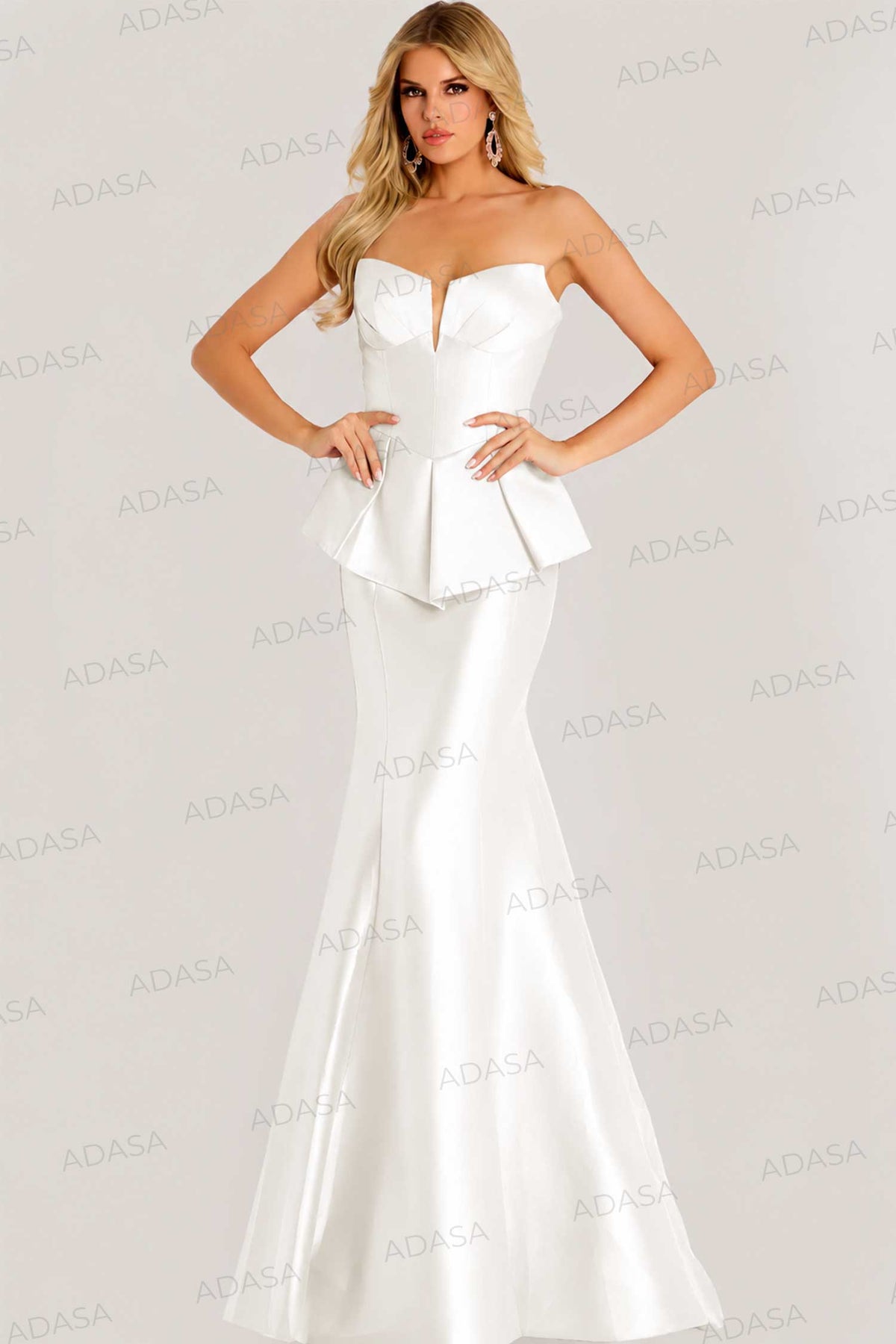 Jovani 49071 - Sculpted Trumpet Sweetheart Evening Gown