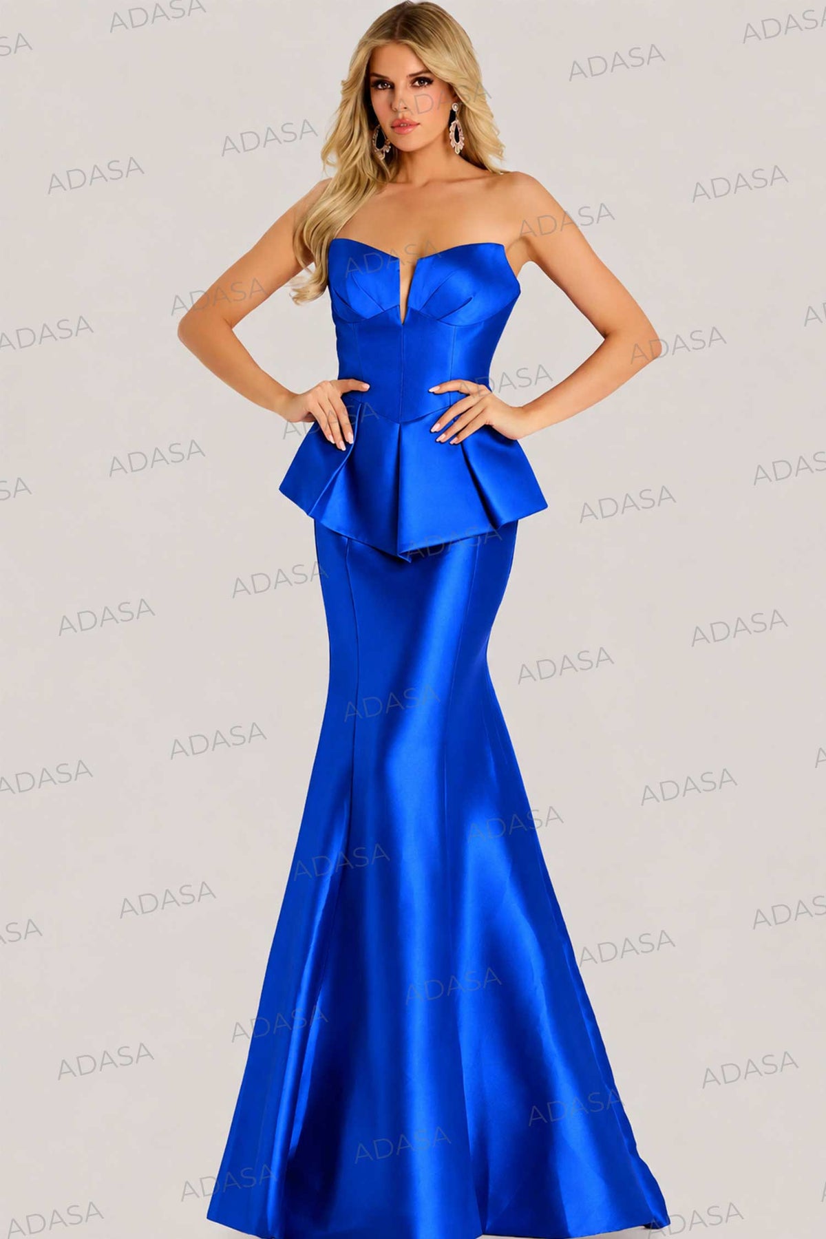 Jovani 49071 - Sculpted Trumpet Sweetheart Evening Gown