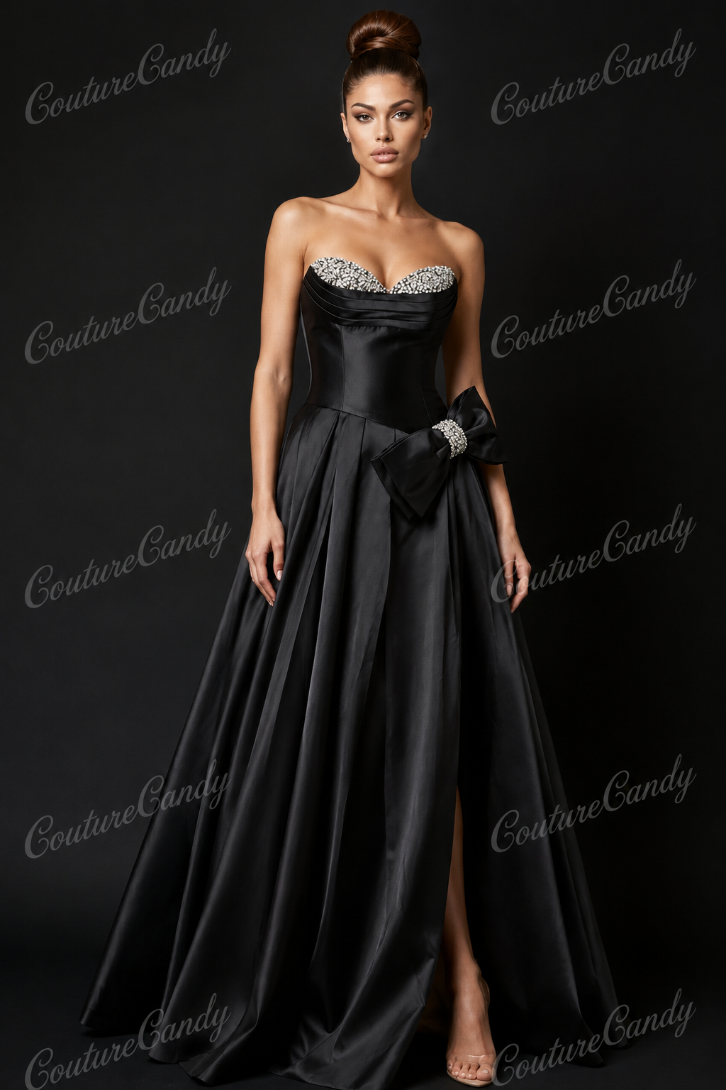 Jovani 49196 Bow Accented Prom Dress