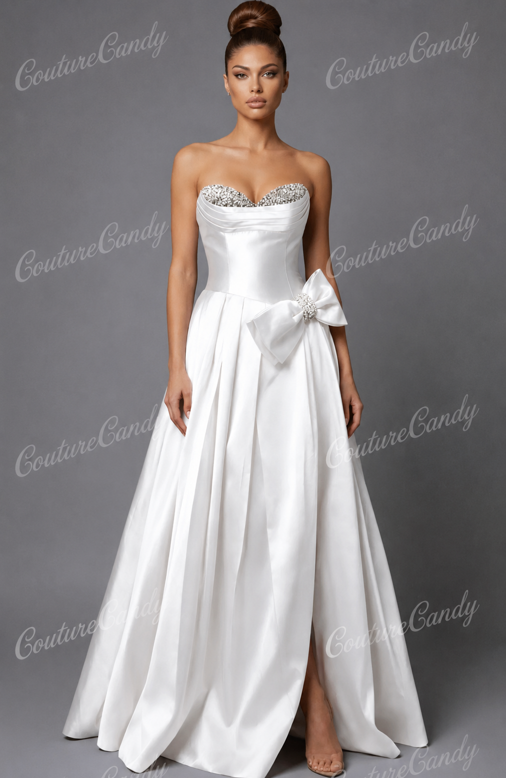 Jovani 49196 Bow Accented Prom Dress