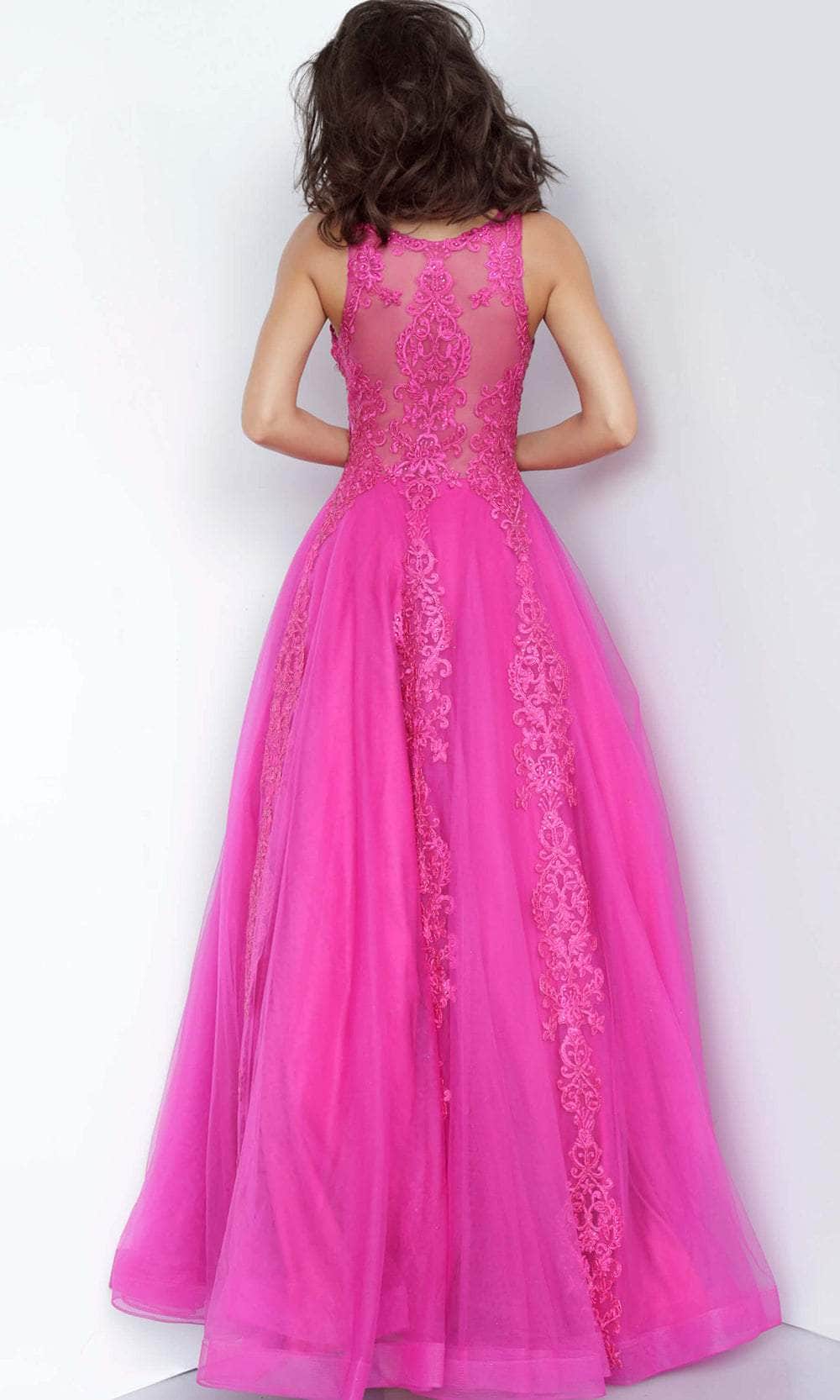 Jovani 59046 - Embroidered Floral Prom Dress Prom Dresses
