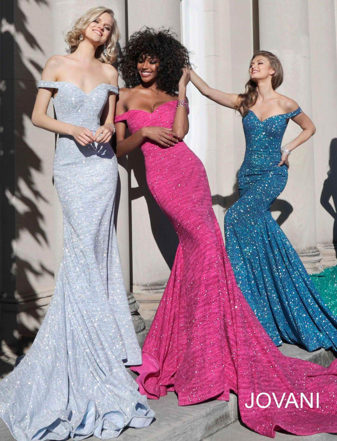 jovani mermaid glitter dress Sequin V Neck Mermaid Dress 48629