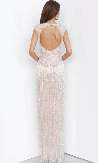 Jovani 68792 - Fringe Skirt Slit Evening Dress Special Occasion Dress