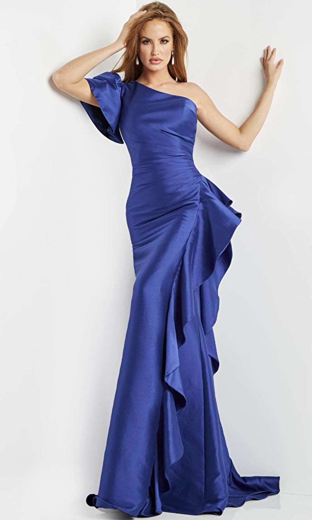Jovani 9201 - Asymmetrical One Sleeve Evening Dress Prom Dresses
