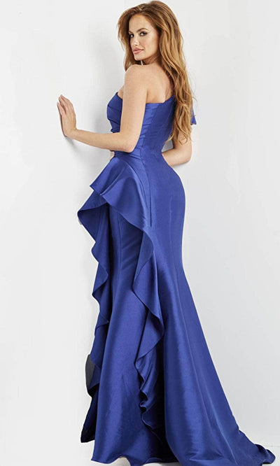 Jovani 9201 - Asymmetrical One Sleeve Evening Dress Prom Dresses