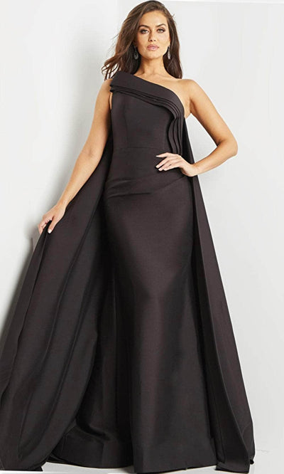 Jovani 9203 - Asymmetrical Pleated Evening Gown Prom Dresses