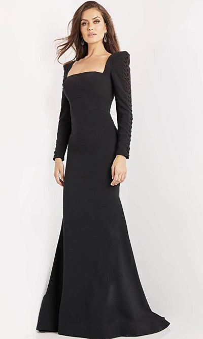 Jovani 9587 - Long Sleeve Square Evening Dress Evening Dresses