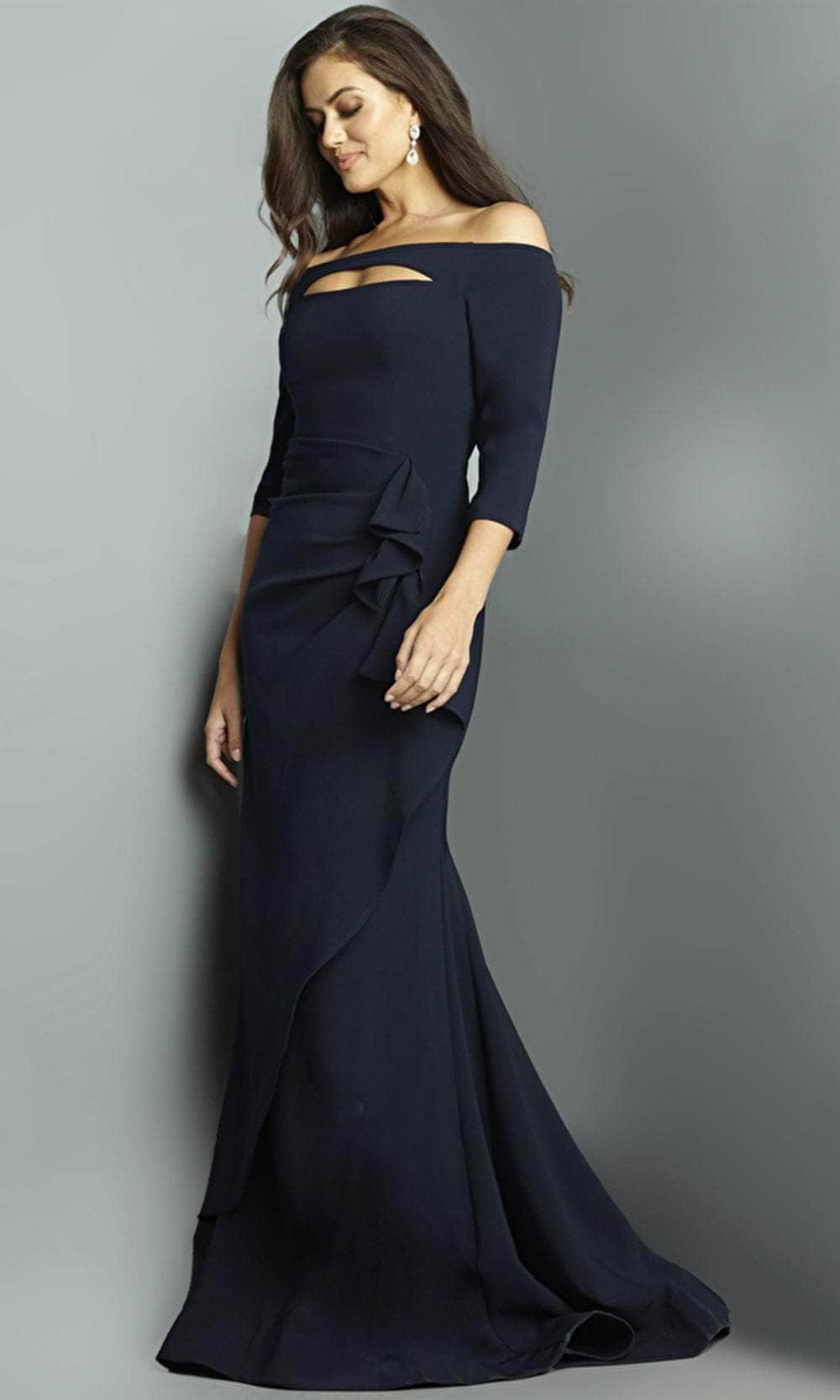 Jovani 9623 - Off-Shoulder Quarter Sleeve Evening Dress Evening Dresses