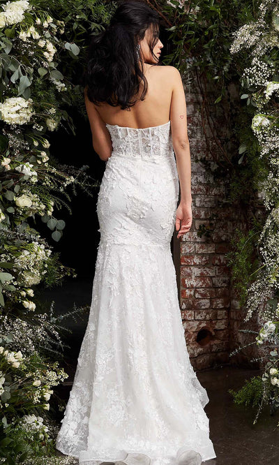 Jovani Bridal - JB02836 Embroidered Strapless Bridal Dress Bridal Dresses