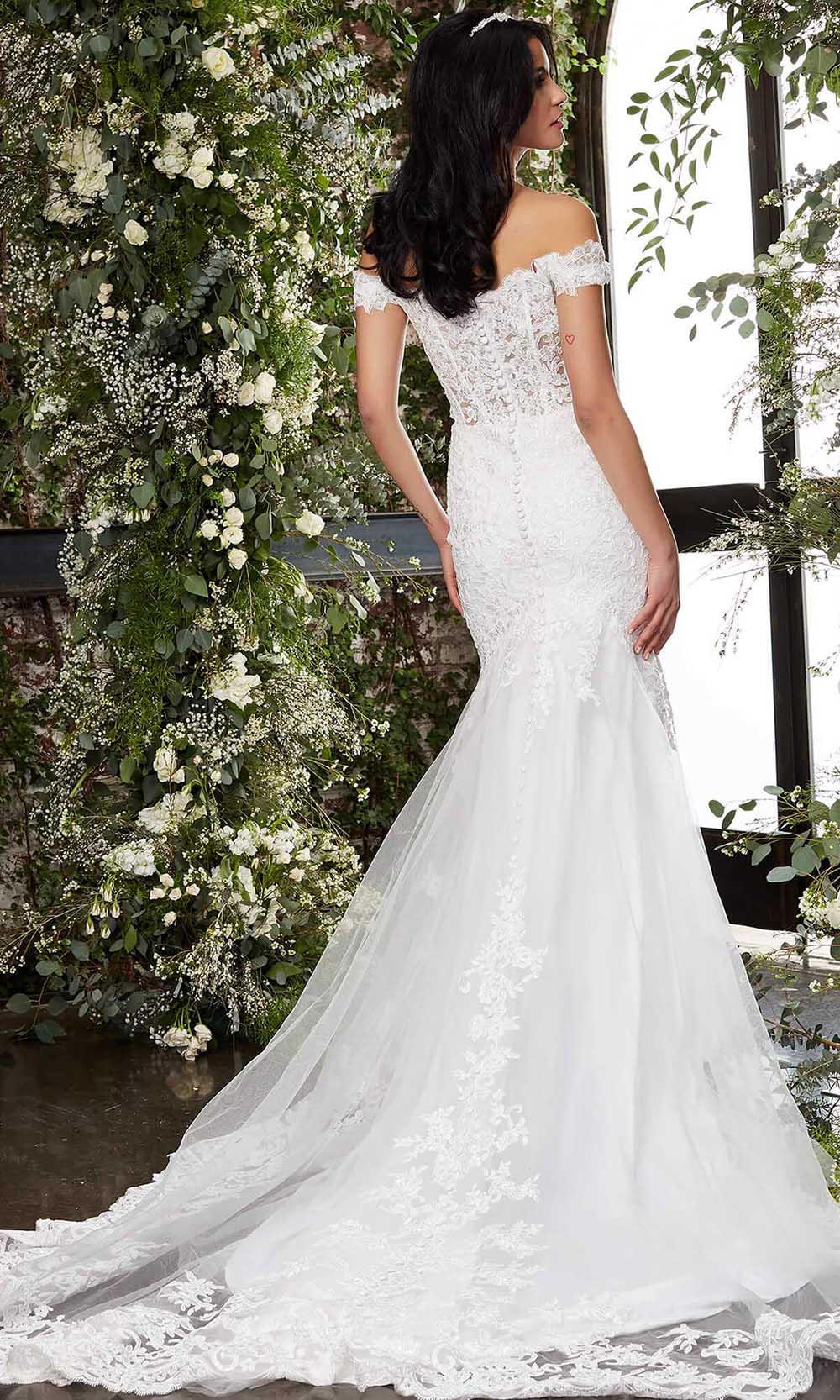 Jovani Bridal - JB07161 Sheer Lace Corset Bridal Gown Bridal Dresses