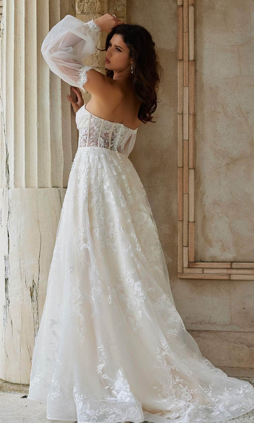 Jovani Bridal JB220004 - Floral Lace Corset Bridal Gown Bridal Dresses