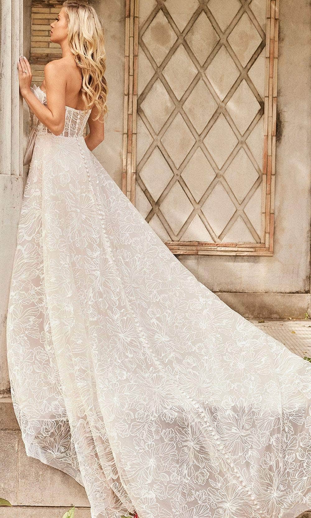 Jovani Bridal JB24653 - Embroidered Strapless Bridal Gown Bridal Dresses