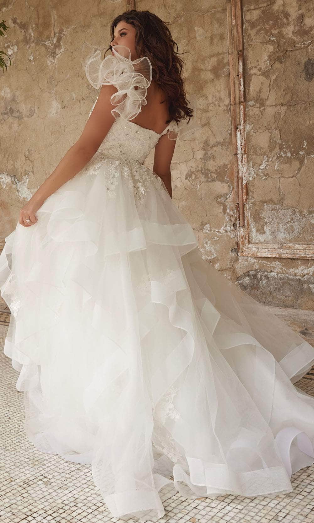 Jovani Bridal JB37575 - Square Ruffled Bridal Ballgown Bridal Dresses