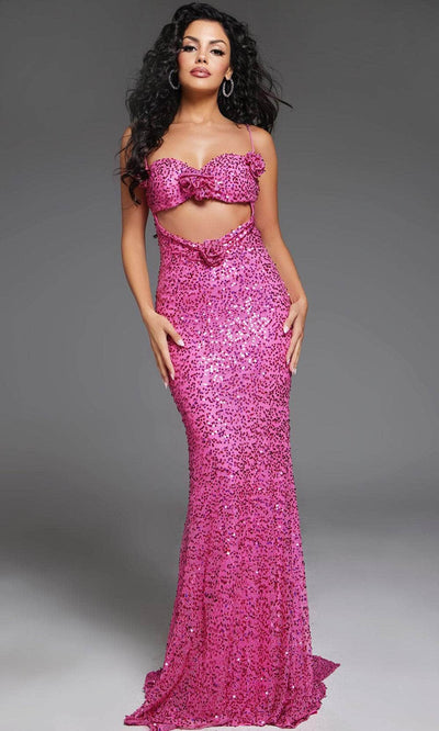 Jovani D5403 - Sequins Sweetheart Neck Prom Gown Prom Dresses