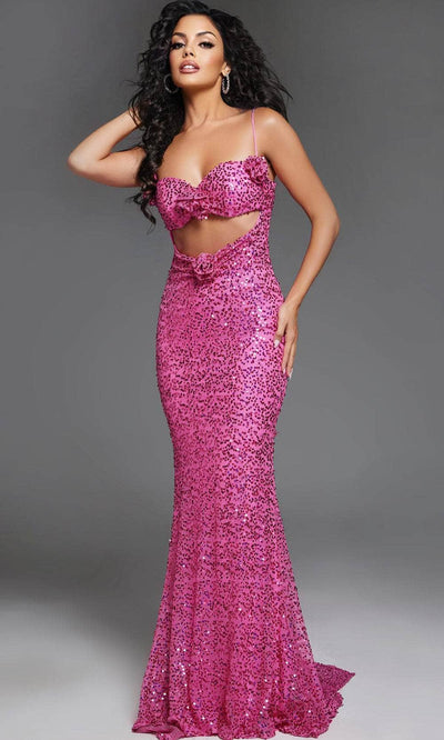 Jovani D5403 - Sequins Sweetheart Neck Prom Gown Prom Dresses