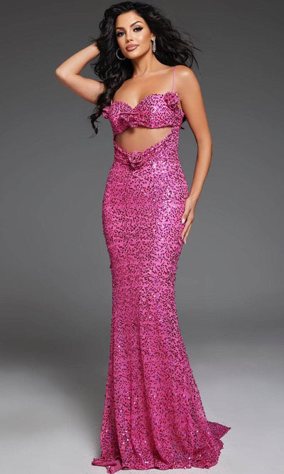 Jovani D5403 - Sequins Sweetheart Neck Prom Gown Prom Dresses