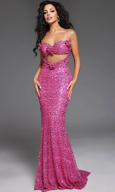 Jovani D5403 - Sequins Sweetheart Neck Prom Gown Prom Dresses
