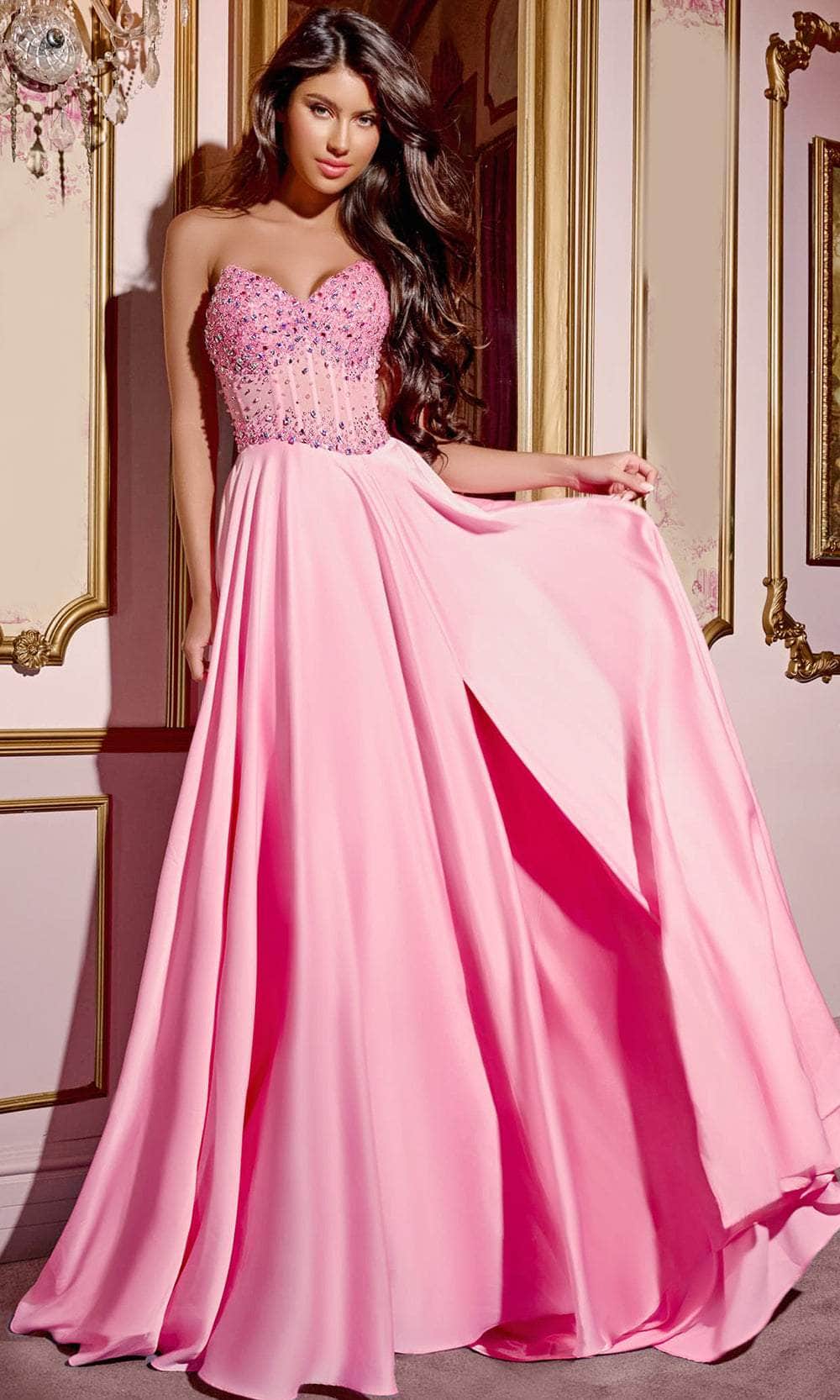 sweetheart neckline chiffon prom dress Coral Long Prom Dress 2026 A-line Sweetheart Sleeveless Chiffon