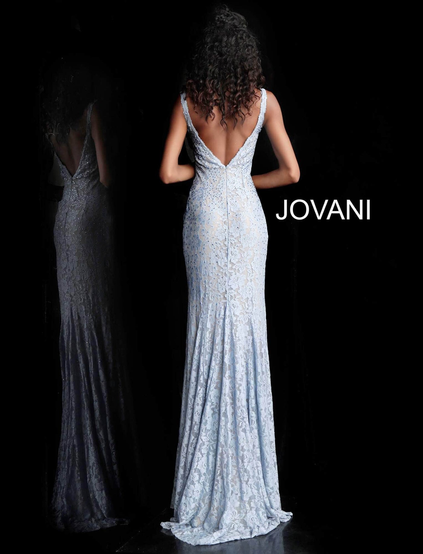 Jovani - Fitted Lace Prom Dress 48994 Prom Dresses
