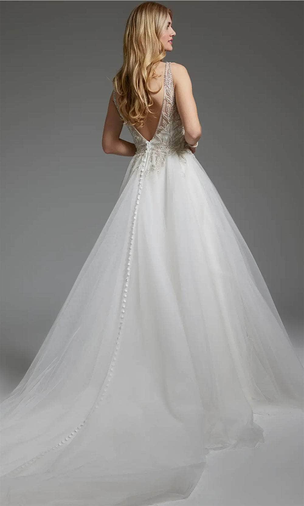 Jovani JB03500 - Tulle A-Line Bridal Gown Bridal Dresses