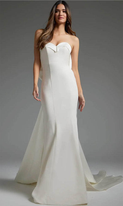 Jovani JB05352 - Oversized Bow Bridal Gown Bridal Dresses 00  Ivory