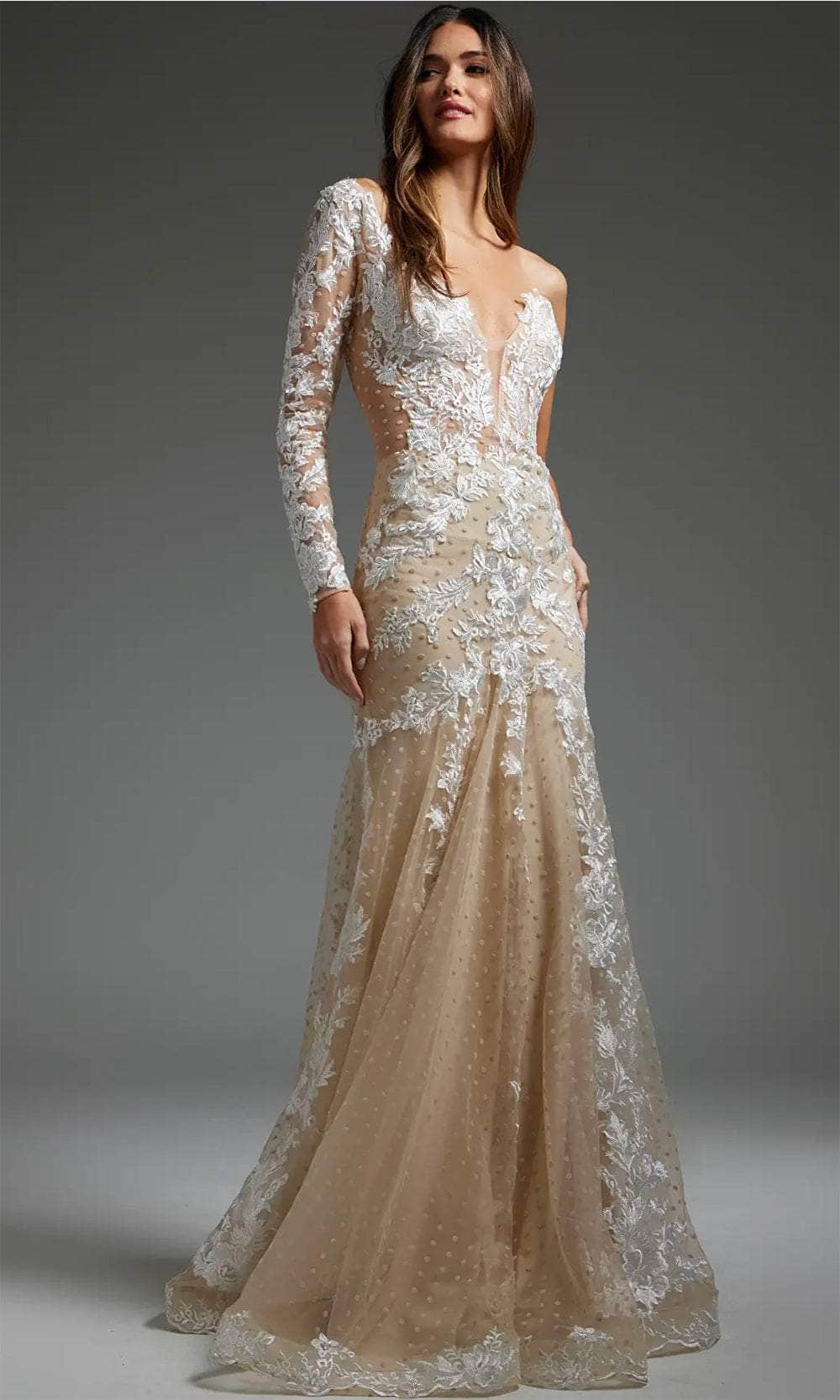 Jovani JB06650 - Beaded Lace Bridal Gown Bridal Dresses