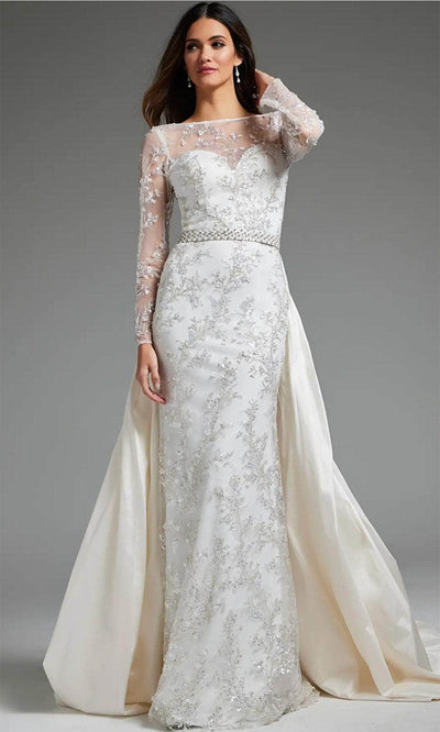 Jovani JB07376 - Illusion Bateau Bridal Gown Bridal Dresses