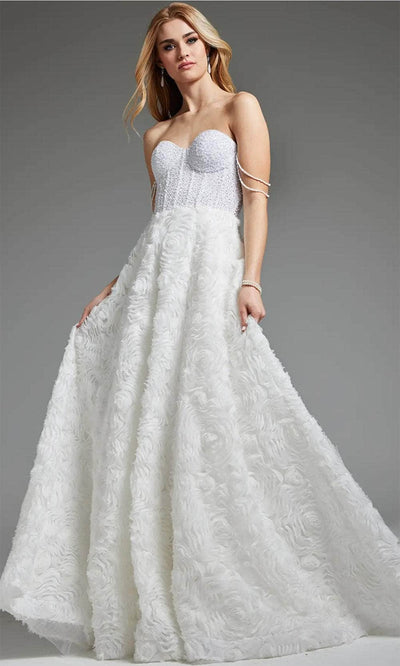 Jovani JB36644 - Textured Corset Bridal Gown Bridal Dresses