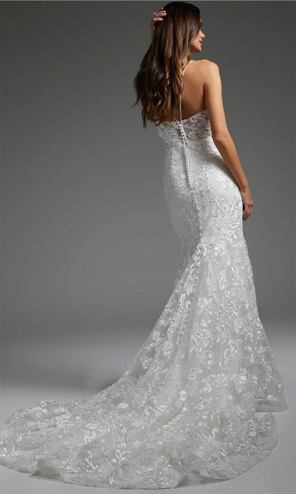 Jovani JB37538 - Spaghetti Strap Ornate Bridal Gown Bridal Dresses