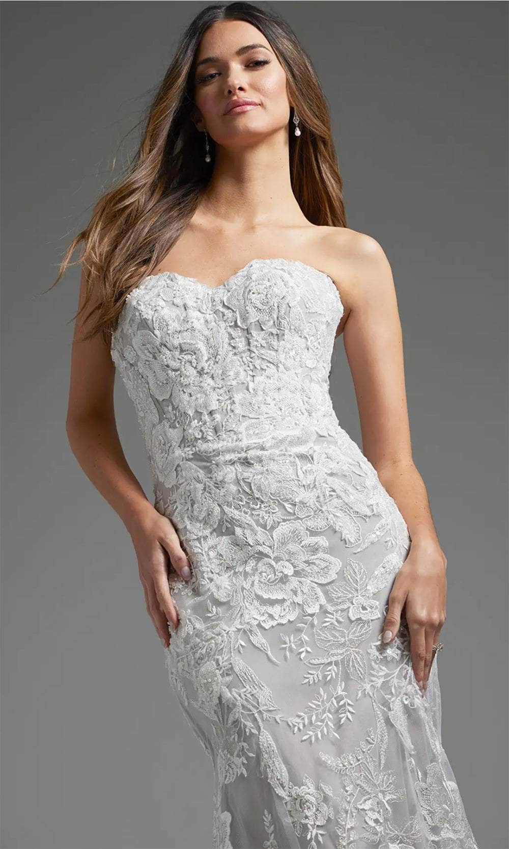 Jovani JB38221 - Lace Mermaid Bridal Gown Bridal Dresses