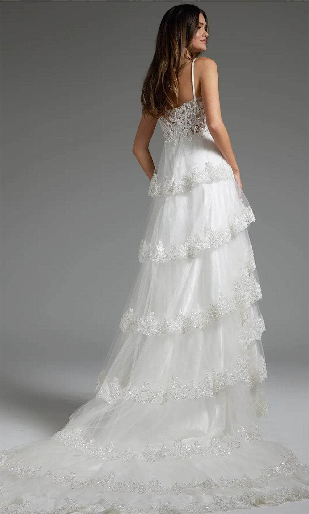 Jovani JB38641 - Beaded A-Line Bridal Gown Bridal Dresses
