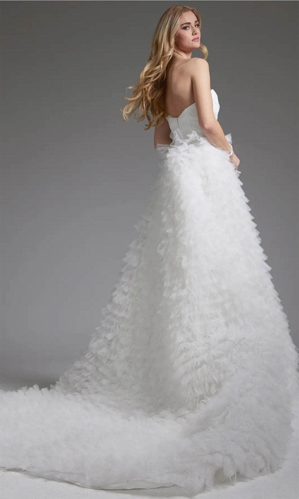 Jovani JB38958 - Ruffled A-Line Bridal Gown Bridal Dresses