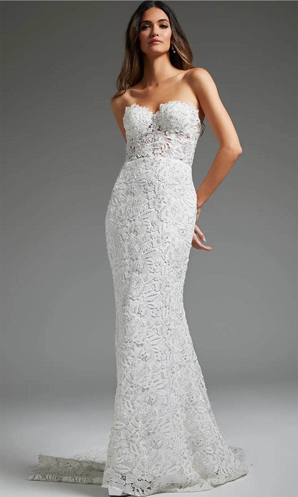 Jovani JB39733 - Lace Mermaid Bridal Gown Bridal Dresses
