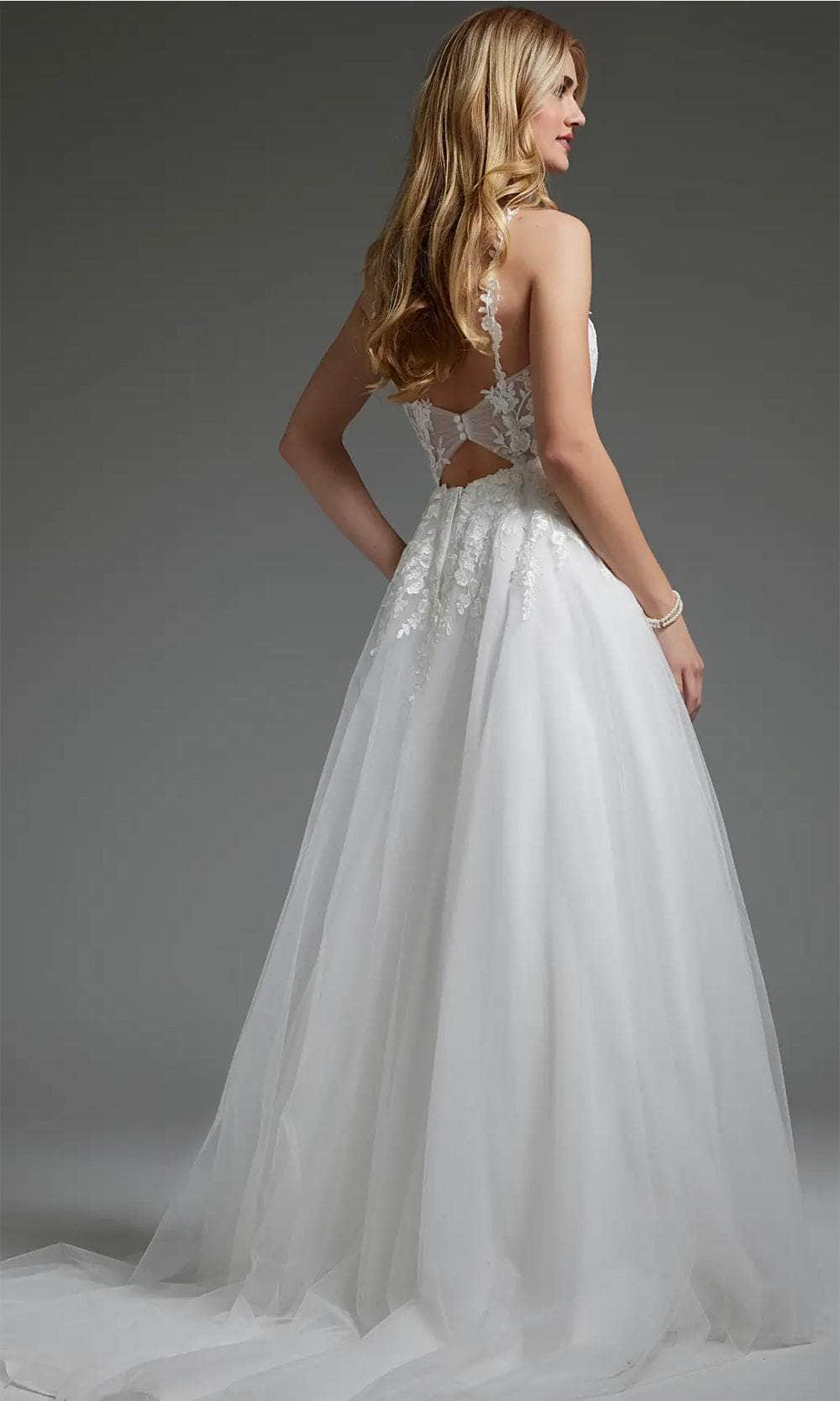 Jovani JB40513 - Lace Detailed Bridal Gown Bridal Dresses