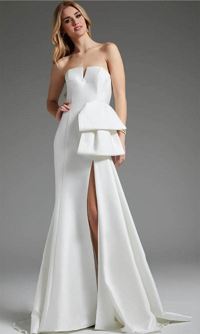 Jovani JB40791 - Peplum Strapless Bridal Gown Wedding Dresses