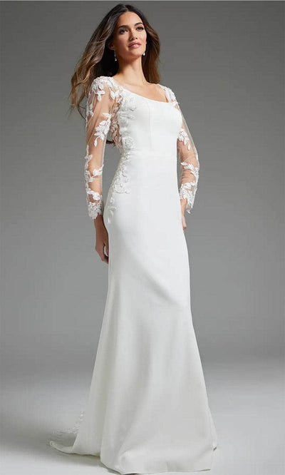 Jovani JB42297 - Illusion Embroidered Back Bridal Gown Wedding Dresses