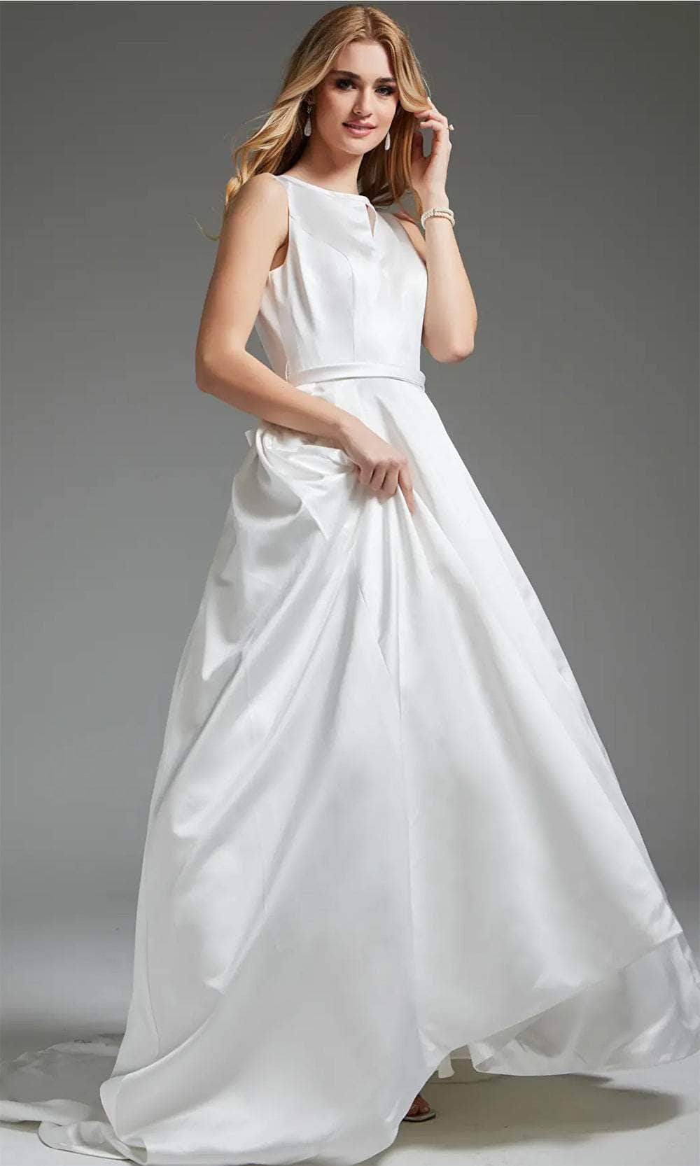 Jovani JB42319 - Jewel Neck Front Keyhole Bridal Gown Bridal Dresses