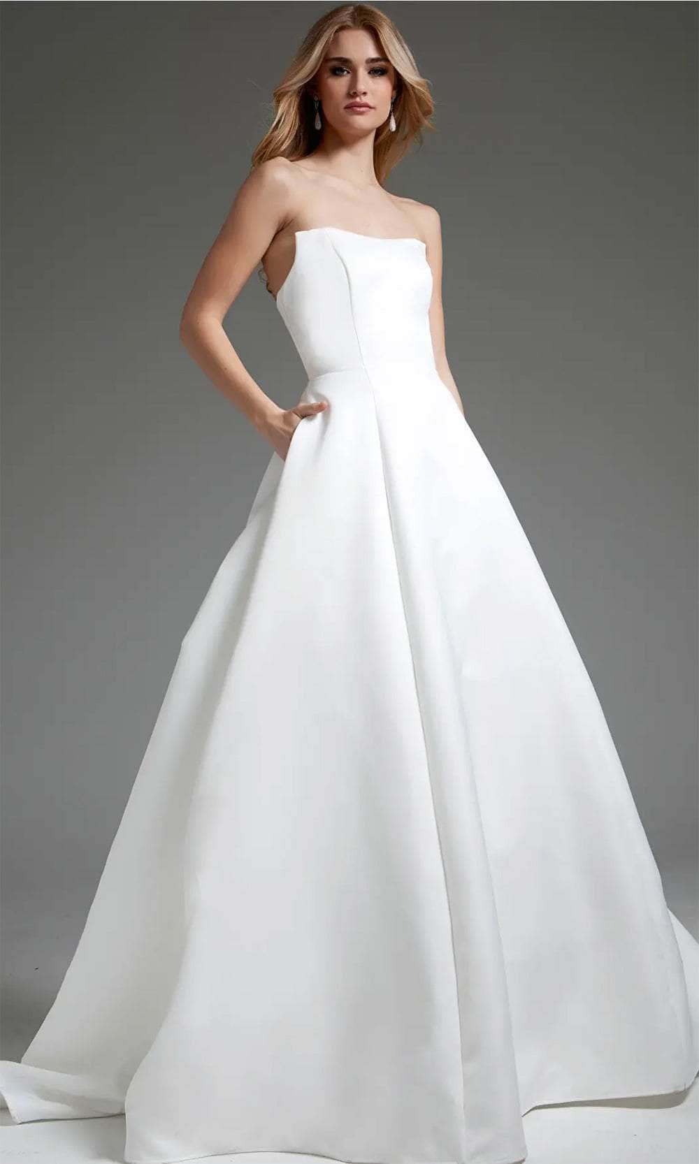 Jovani JB42346 - Strapless Seamed Bodice Bridal Gown Bridal Dresses