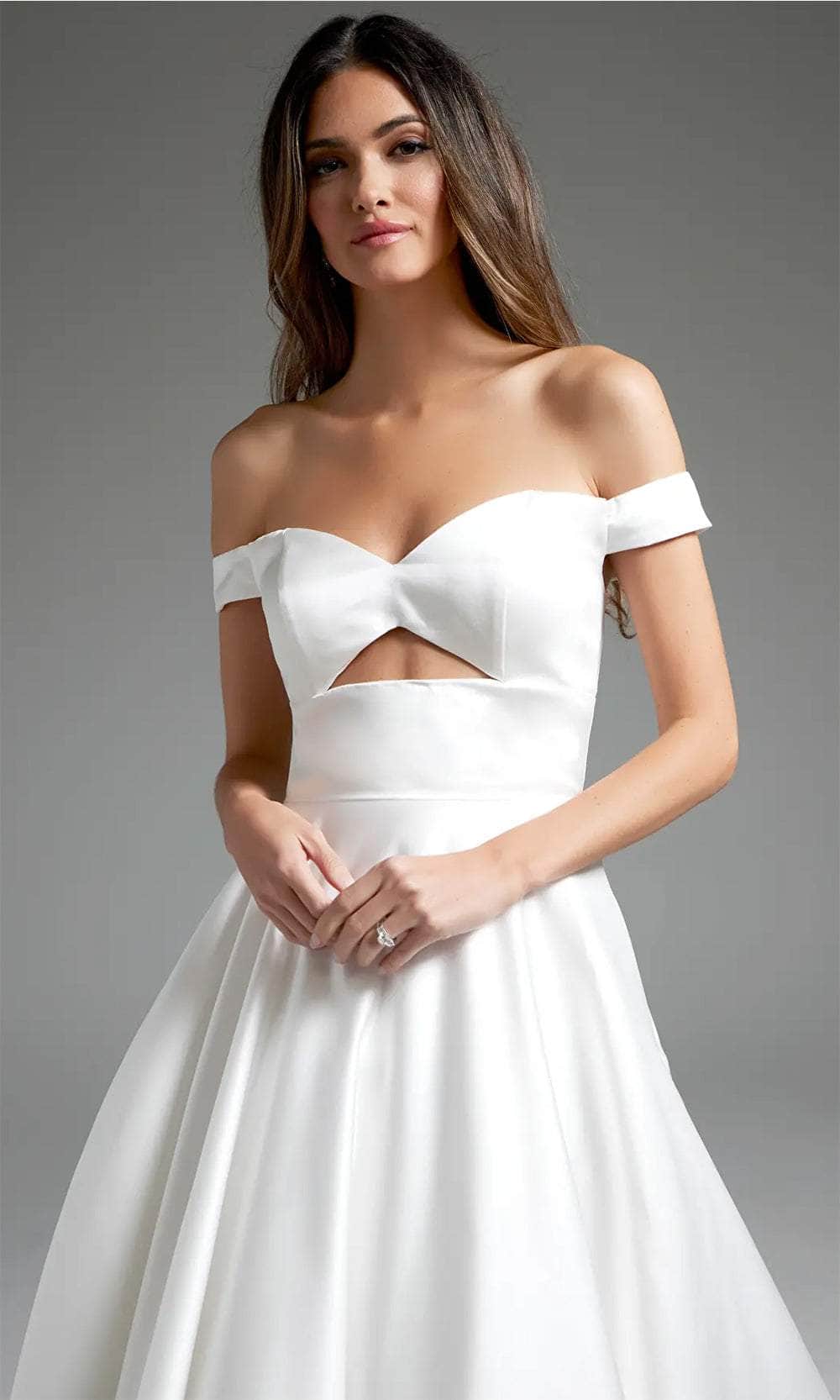 Jovani JB42626 - Off Shoulder Front Cutout Bridal Gown Bridal Dresses