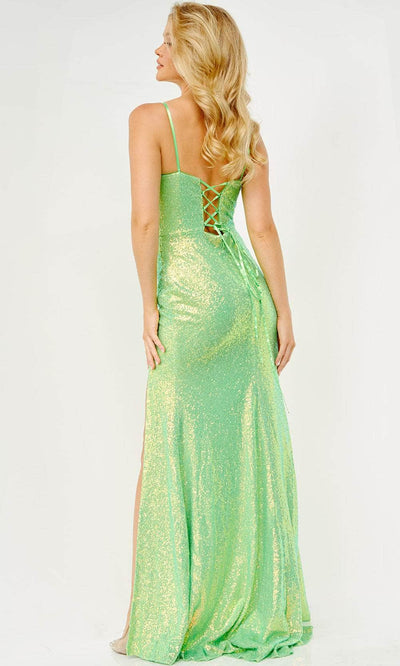 Jovani JVN23346 - Spaghetti Strap Sequin Prom Gown Prom Gown