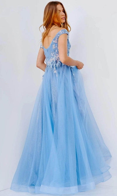 Jovani JVN23698 - Off-Shoulder Floral Embroidered Prom Dress Prom Dresses