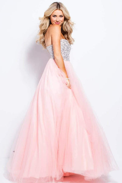 Jovani - JVN52131 Strapless Adorned Tulle Ballgown Special Occasion Dress