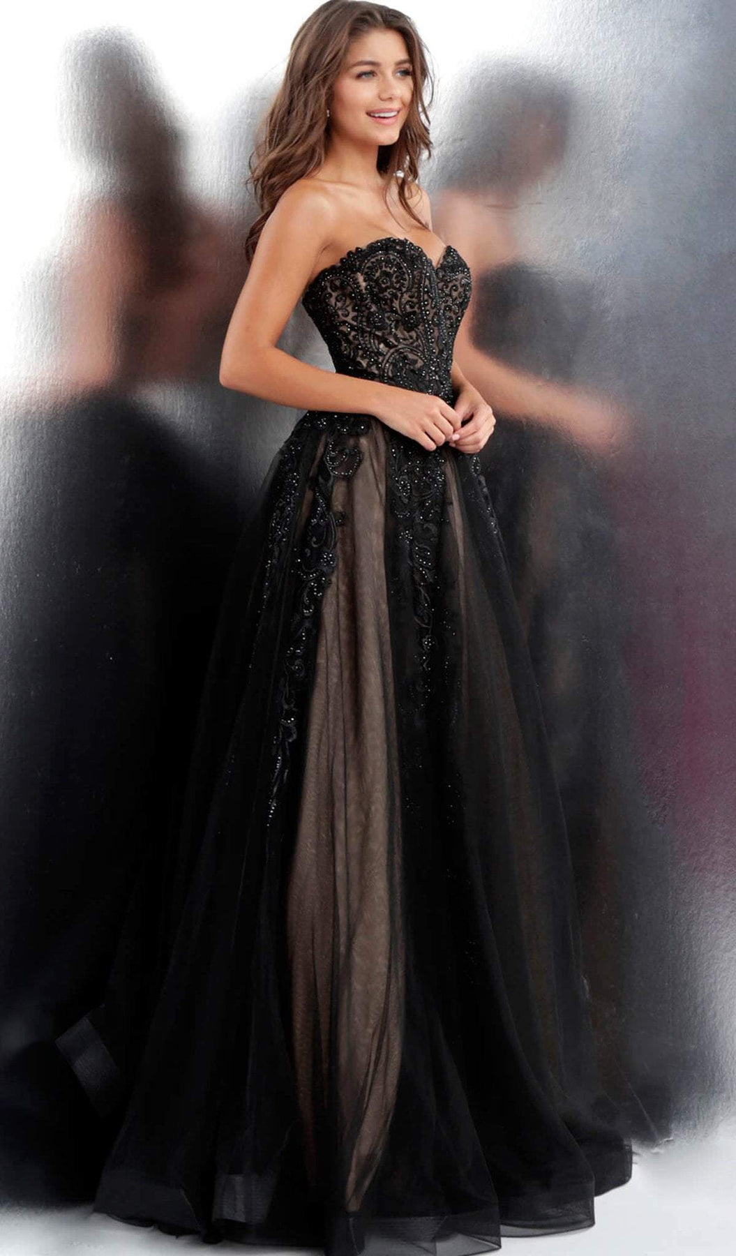 Jovani - JVN66970 Strapless Embellished Sweetheart Ballgown Special Occasion Dress