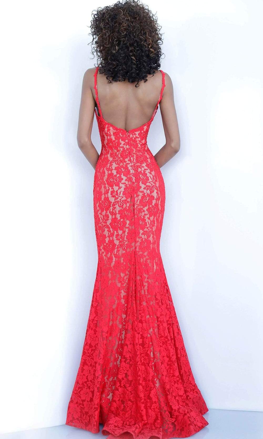 Jovani - JVN68005 Jeweled Lace Mermaid Gown Special Occasion Dress