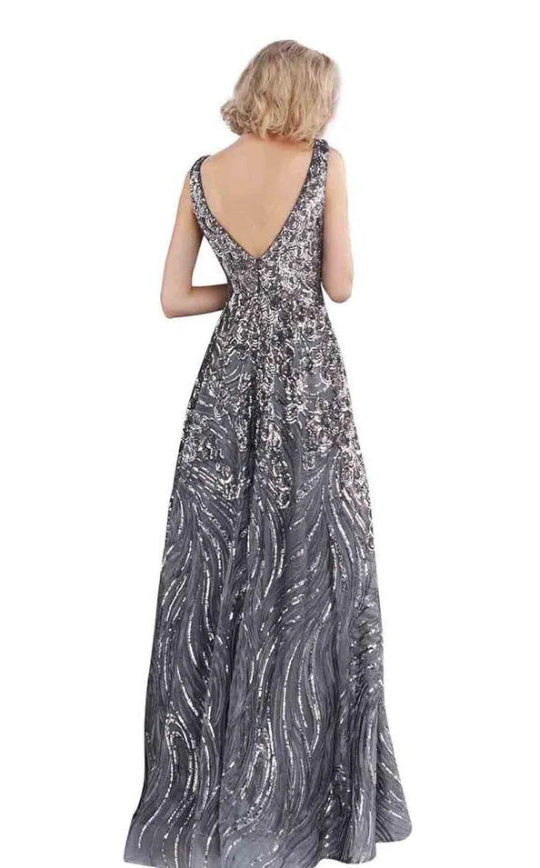 Jovani JVN66727A - Sleeveless A-Line Prom Dress