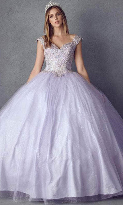 Juliet Dresses 1430 - Sweetheart Tulle Quinceanera Gown Quinceanera Dresses XS / Lilac